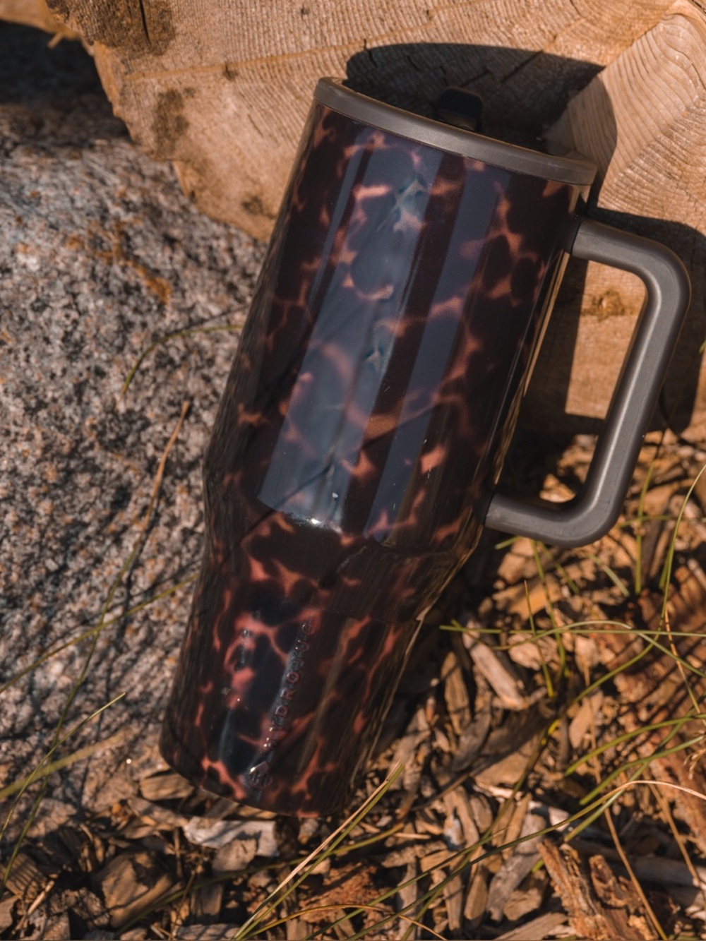 Hydrojug Mocha Tortoise 40oz Traveler & Removable Straw